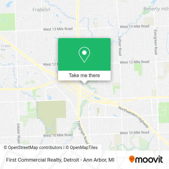 First Commercial Realty map