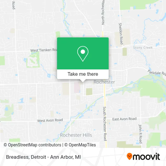 Breadless map