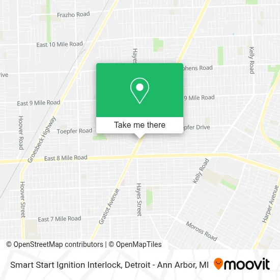 Smart Start Ignition Interlock map
