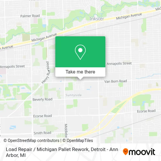 Load Repair / Michigan Pallet Rework map