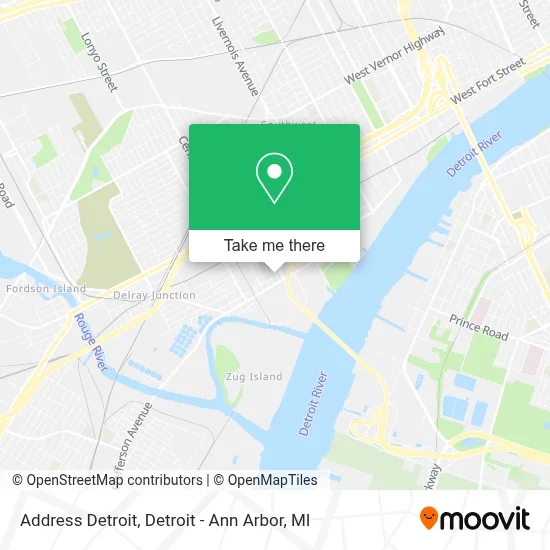Address Detroit map