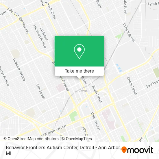 Behavior Frontiers Autism Center map