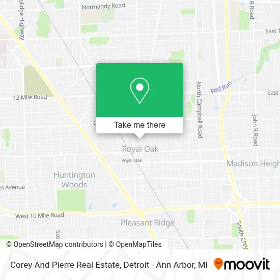 Corey And Pierre Real Estate map