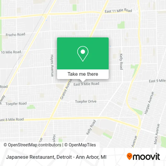 Japanese Restaurant map