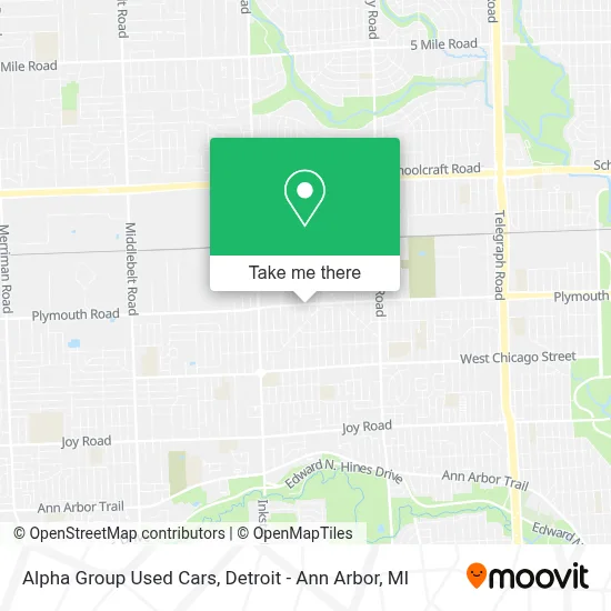 Alpha Group Used Cars map
