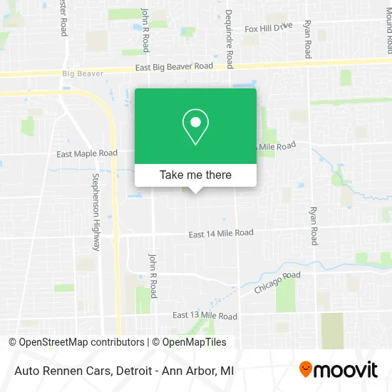 Auto Rennen Cars map