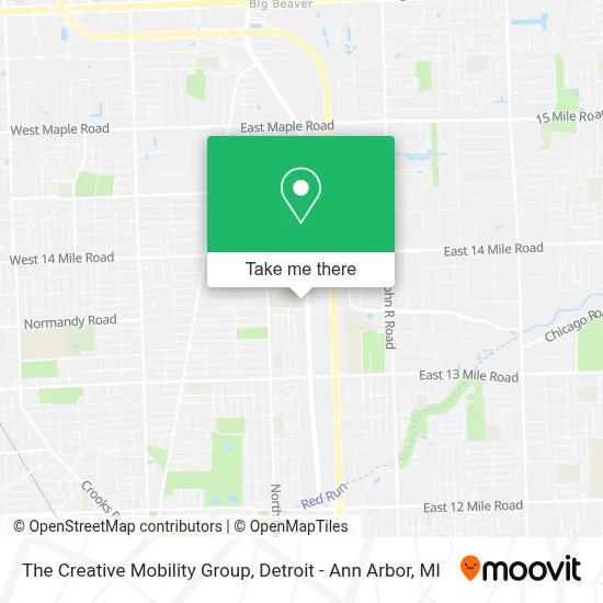 The Creative Mobility Group map
