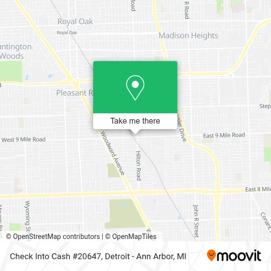 Check Into Cash #20647 map