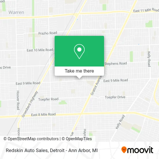 Redskin Auto Sales map