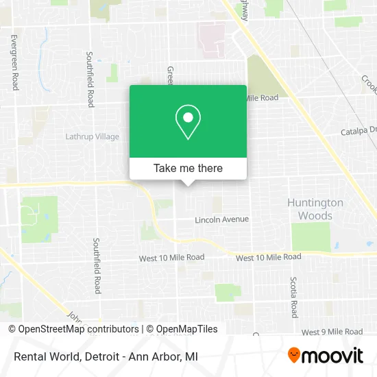 Rental World map