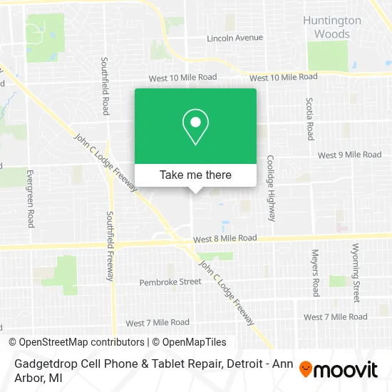 Gadgetdrop Cell Phone & Tablet Repair map