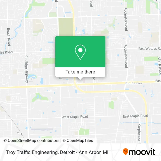 Troy Traffic Engineering map