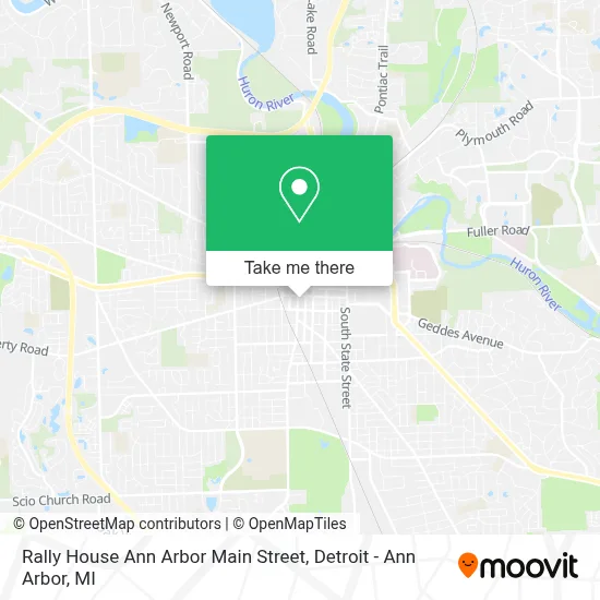 Rally House Ann Arbor Main Street map
