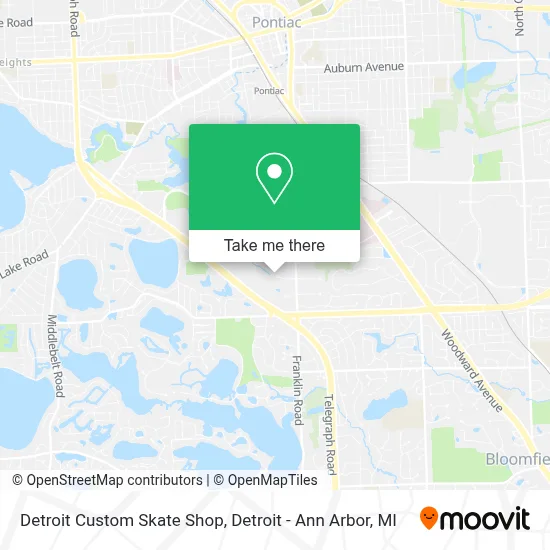 Detroit Custom Skate Shop map