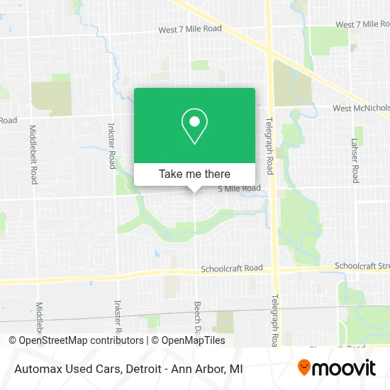 Automax Used Cars map