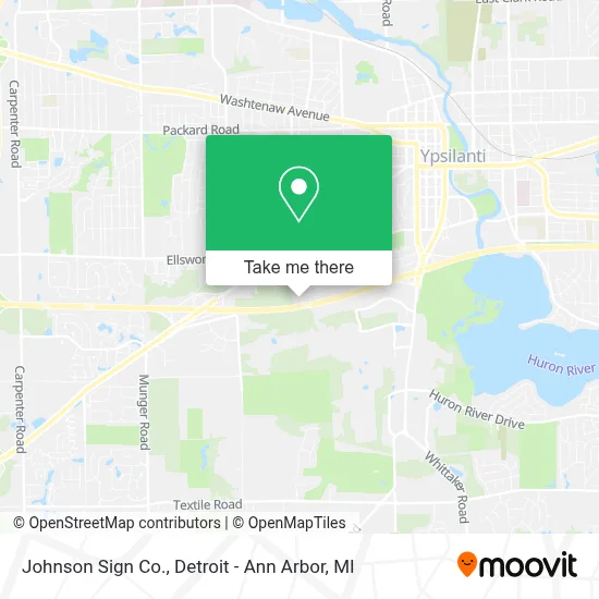 Johnson Sign Co. map