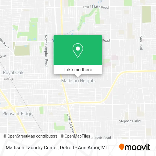 Madison Laundry Center map