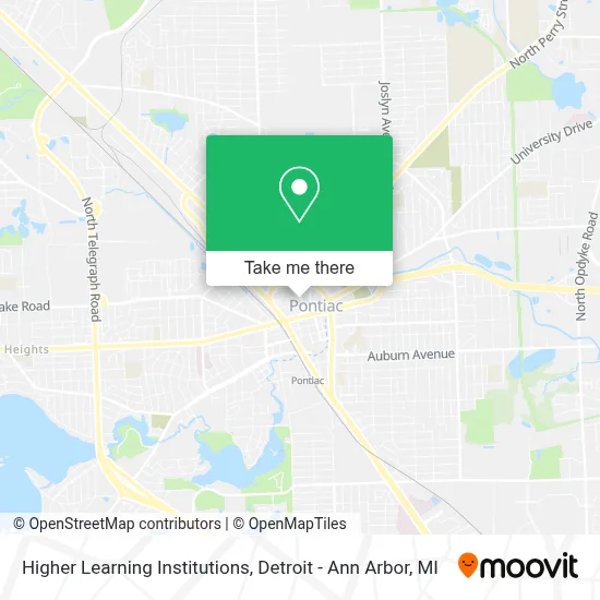 Higher Learning Institutions map