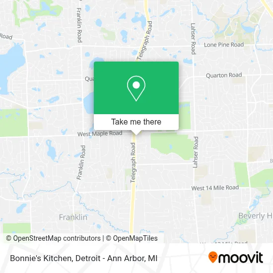 Bonnie's Kitchen map