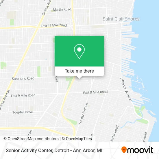 Senior Activity Center map