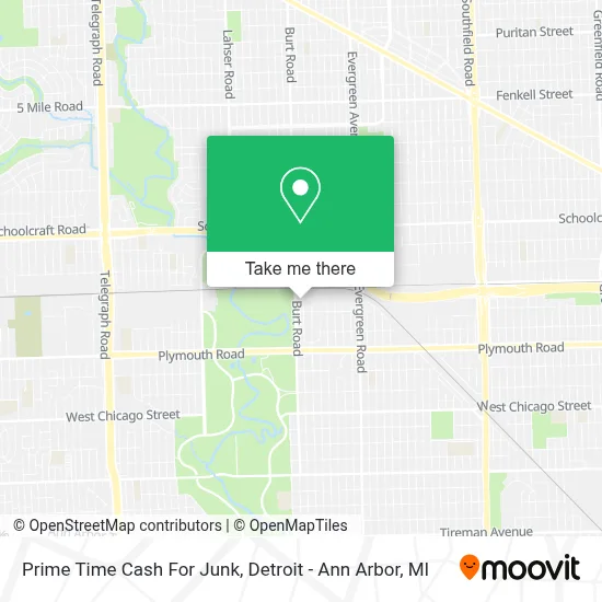 Prime Time Cash For Junk map