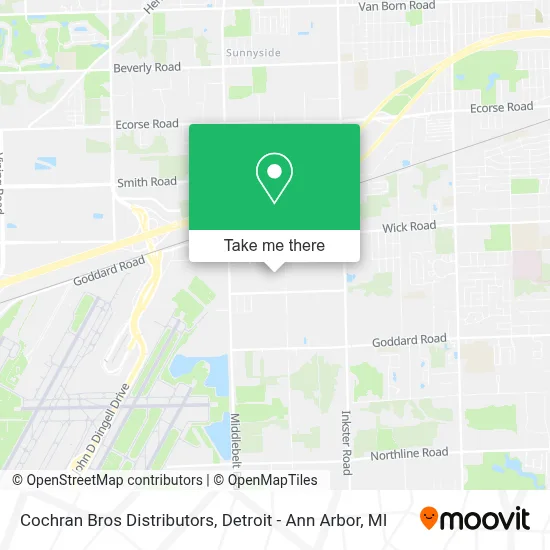 Cochran Bros Distributors map
