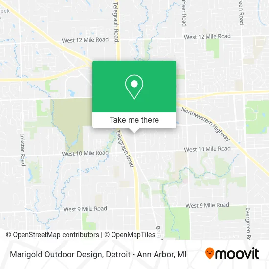 Marigold Outdoor Design map