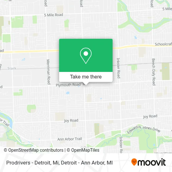 Prodrivers - Detroit, Mi map