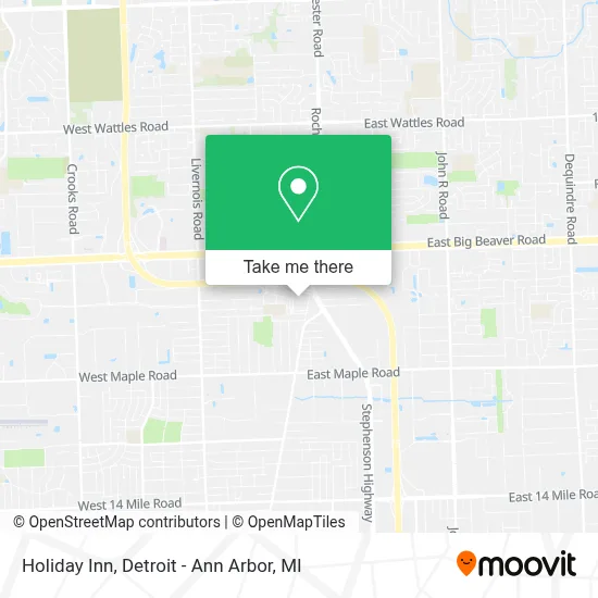 Holiday Inn map