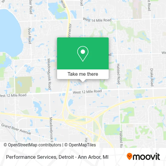 Performance Services map