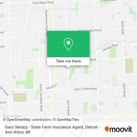 Gary Serdoz - State Farm Insurance Agent map