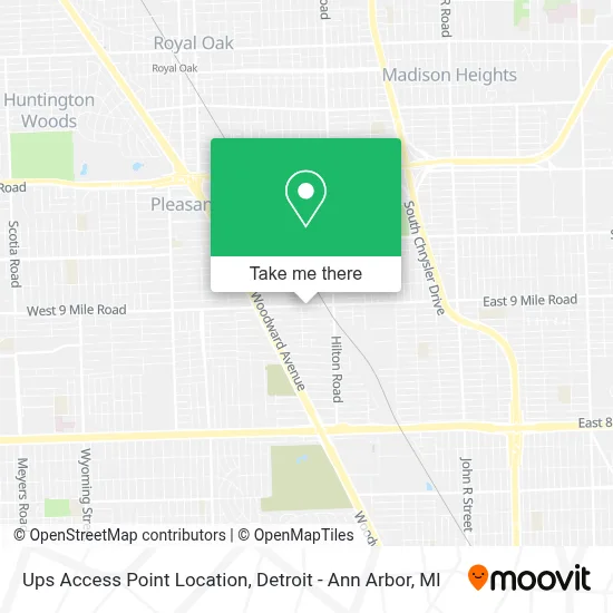 Ups Access Point Location map