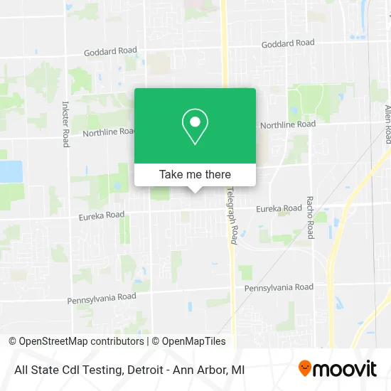 All State Cdl Testing map