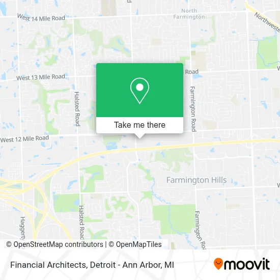 Financial Architects map