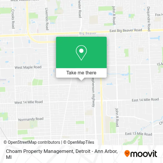 Choam Property Management map