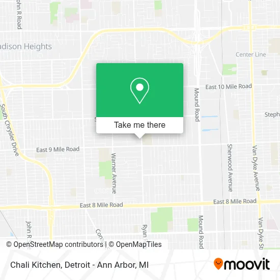 Chali Kitchen map
