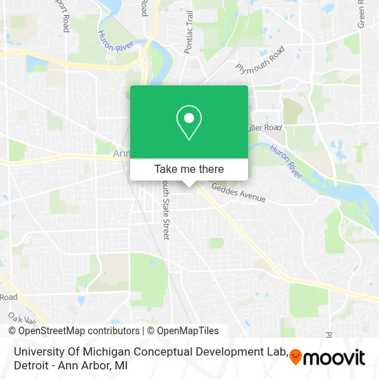 University Of Michigan Conceptual Development Lab map