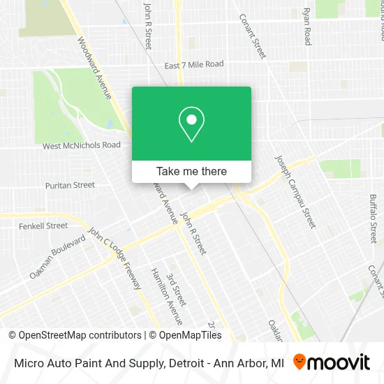 Micro Auto Paint And Supply map