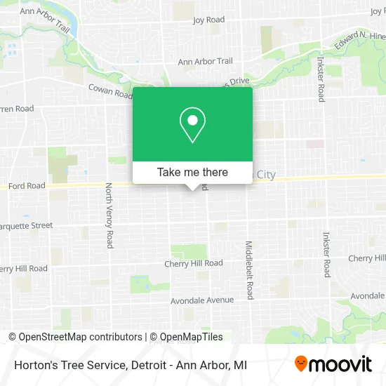 Horton's Tree Service map