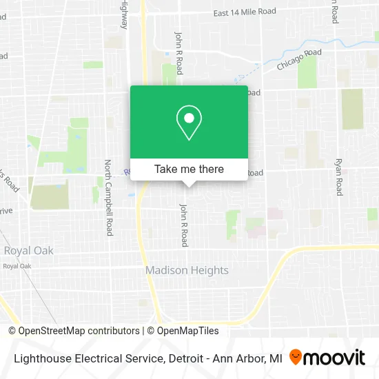 Lighthouse Electrical Service map