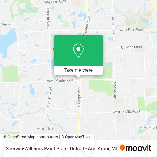 Sherwin-Williams Paint Store map