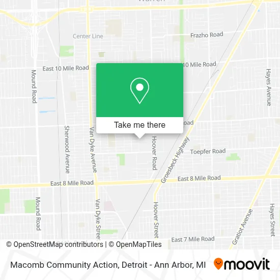 Macomb Community Action map