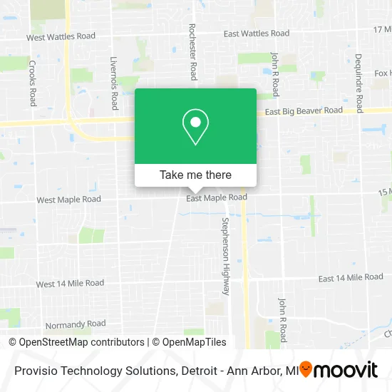 Provisio Technology Solutions map
