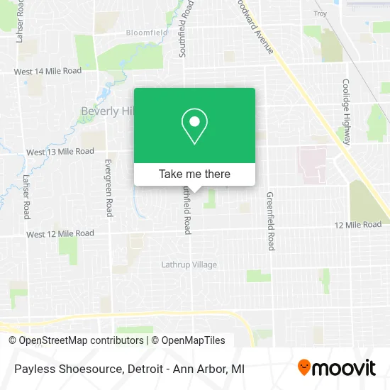 Payless Shoesource map