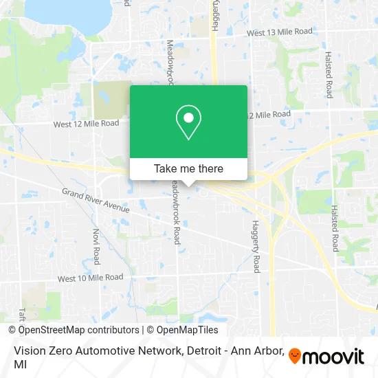 Vision Zero Automotive Network map