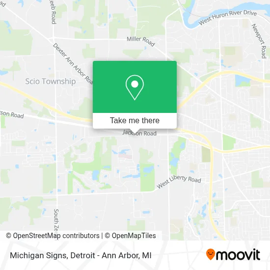 Michigan Signs map