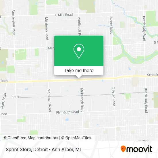 Sprint Store map