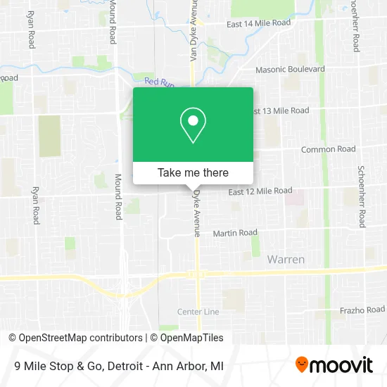 9 Mile Stop & Go map
