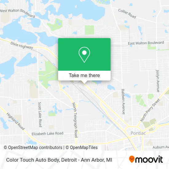 Color Touch Auto Body map