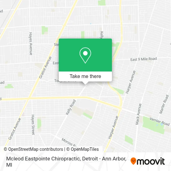 Mcleod Eastpointe Chiropractic map
